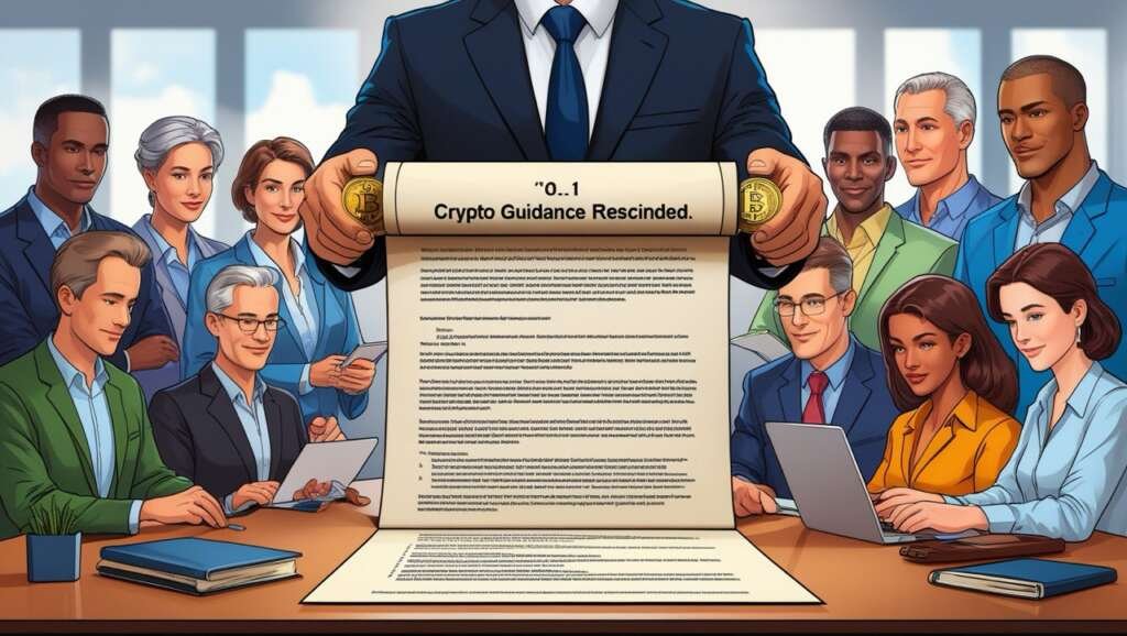 The U.S. Department of Labor rescinds decision preventing fiduciaries from adding crypto to 401(k).