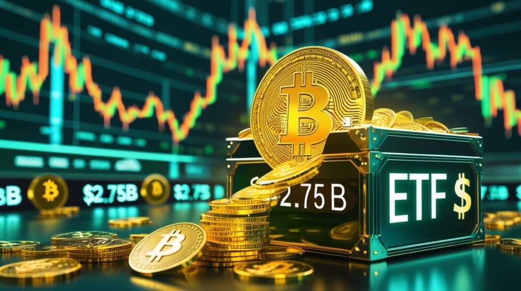 Bitcoin Spot ETFs see a weekly inflow of $2.75 billion