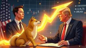 Dogecoin surges on Musk's potential truce agreement.