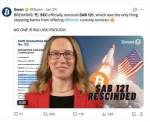 SEC rescinds SAB 121