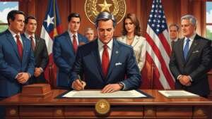 Texas governor signs the SB 21 into law